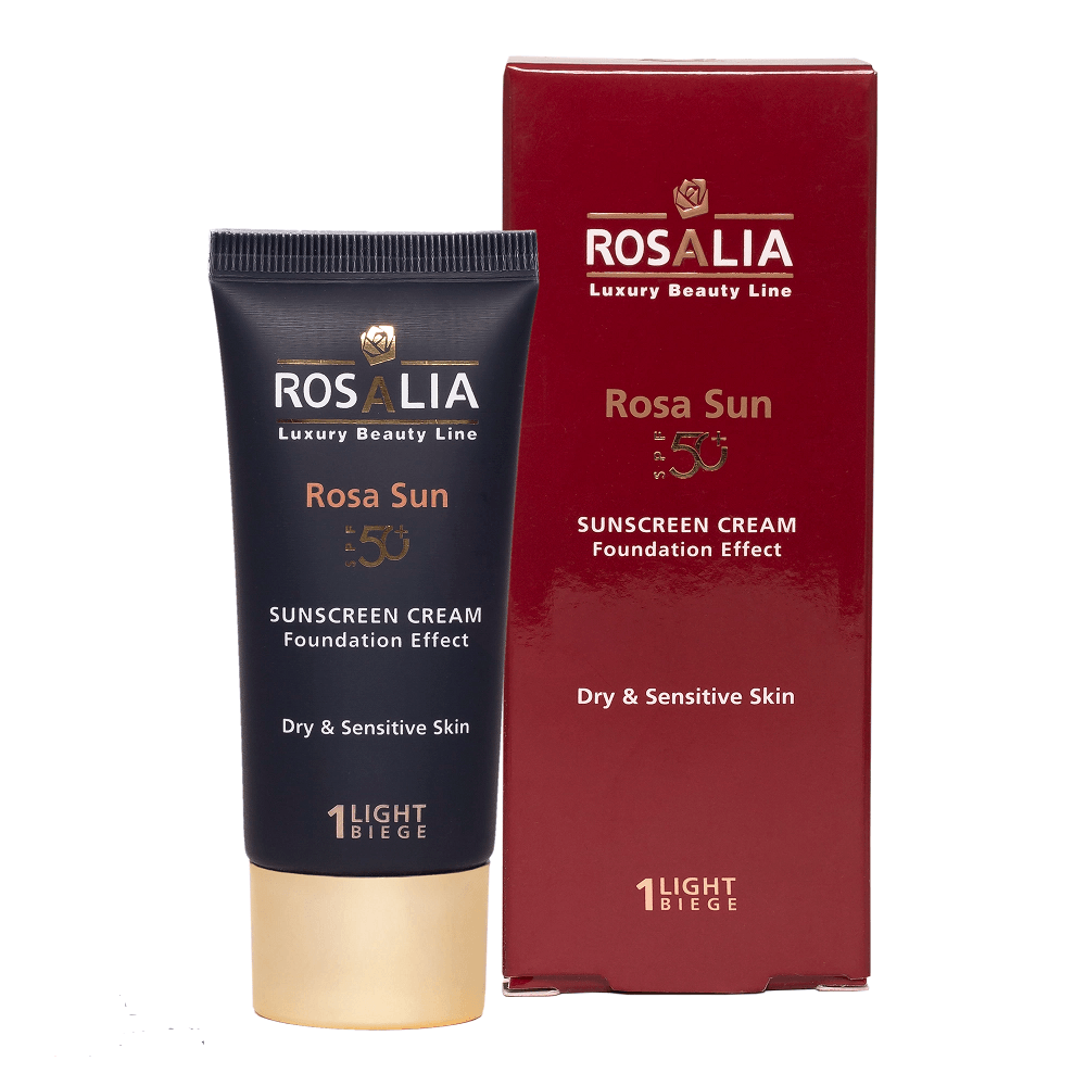 کرم ضد آفتاب پوست خشک رزالیا SPF 50 - بژ روشن