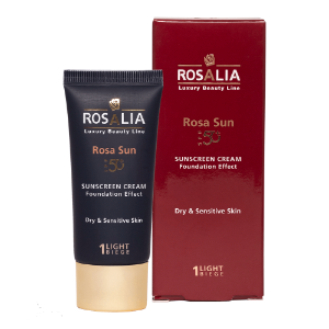 کرم ضد آفتاب پوست خشک رزالیا SPF 50 - بژ روشن