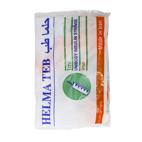 تصویر  سرنگ انسولین حلما طب - 10 عددی