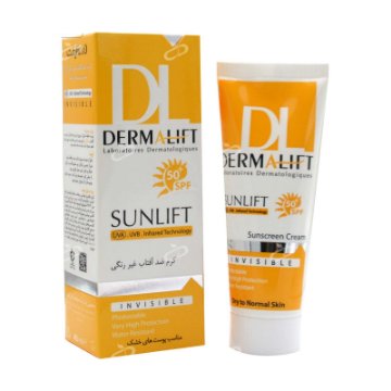 تصویر  کرم ضد آفتاب SPF 50 پوست خشک درمالیفت - بی رنگ