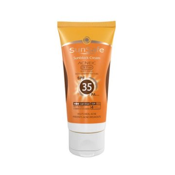 تصویر  کرم ضد آفتاب SPF 35 فاقد چربی سان سیف - بژ روشن