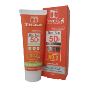 تصویر  کرم ضد آفتاب SPF50 فاقد چربی تینولا - بژ طبیعی
