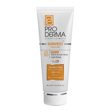 تصویر  کرم ضد آفتاب SPF50 فاقد چربی پرودرما - بژ روشن
