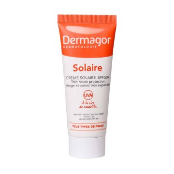تصویر  کرم ضد آفتاب SPF50 پوست خشک و معمولی درماگور - بی رنگ