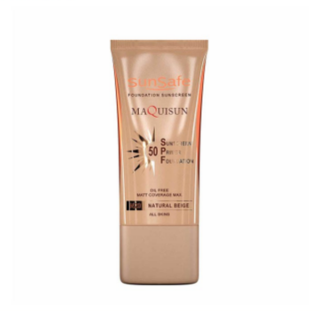 تصویر  کرم ضد آفتاب SPF50 پودری و پرایمری سان سیف - بژ طبیعی