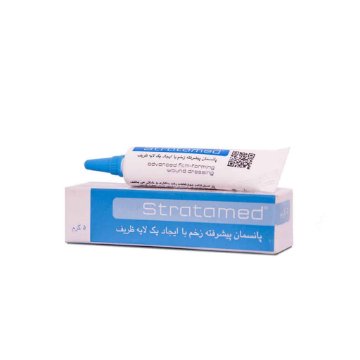 تصویر  ژل ترمیم کننده و بهبود زخم استراتامد استرات فارما - 5 گرم