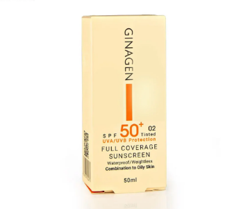 تصویر  کرم ضد آفتاب SPF 50 پوست چرب ژیناژن - رنگی 02