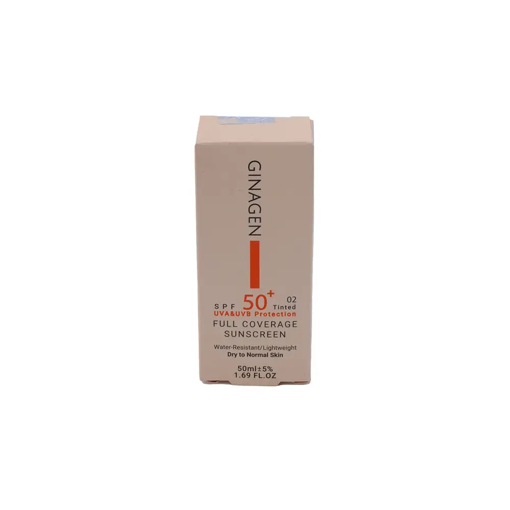 تصویر  کرم ضد آفتاب SPF50 پوست خشک ژیناژن - رنگی 02