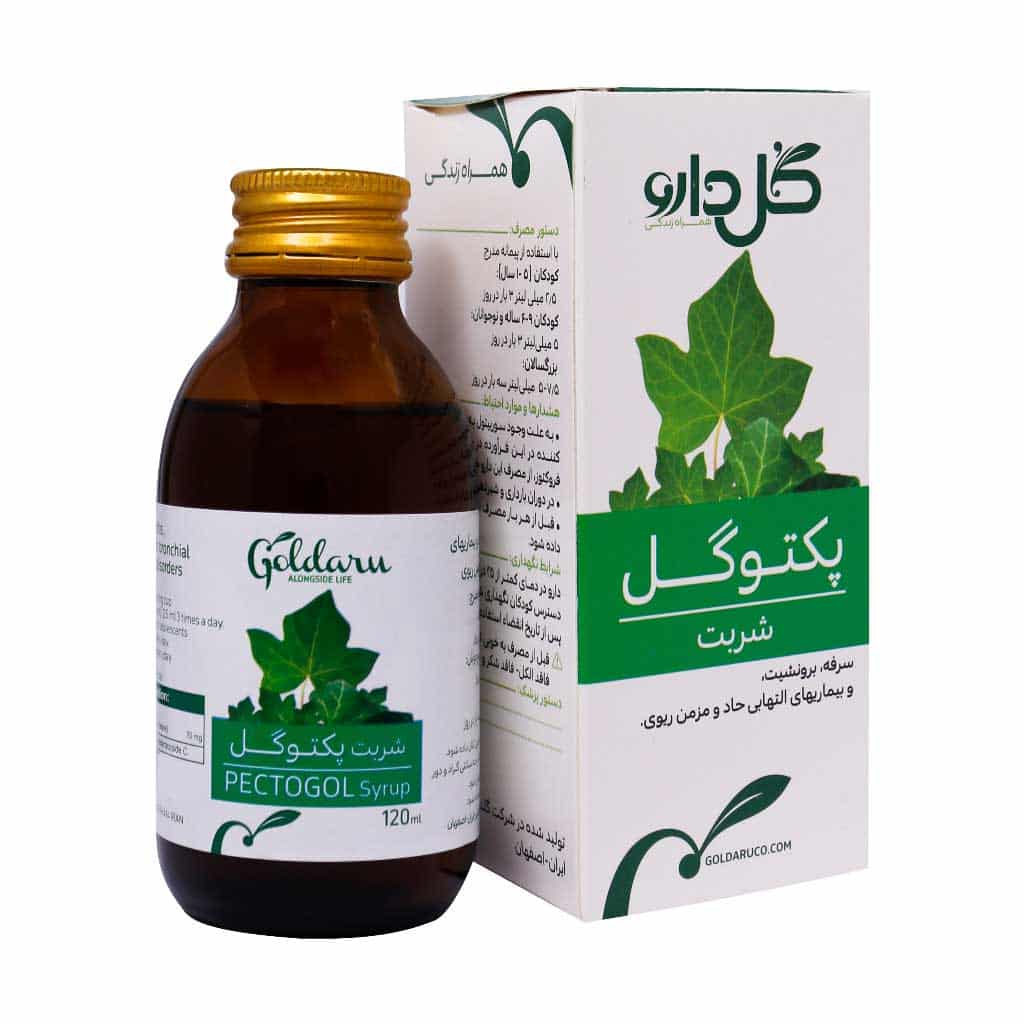 تصویر  شربت ضد سرفه پکتوگل گل دارو - 120 میلی لیتر