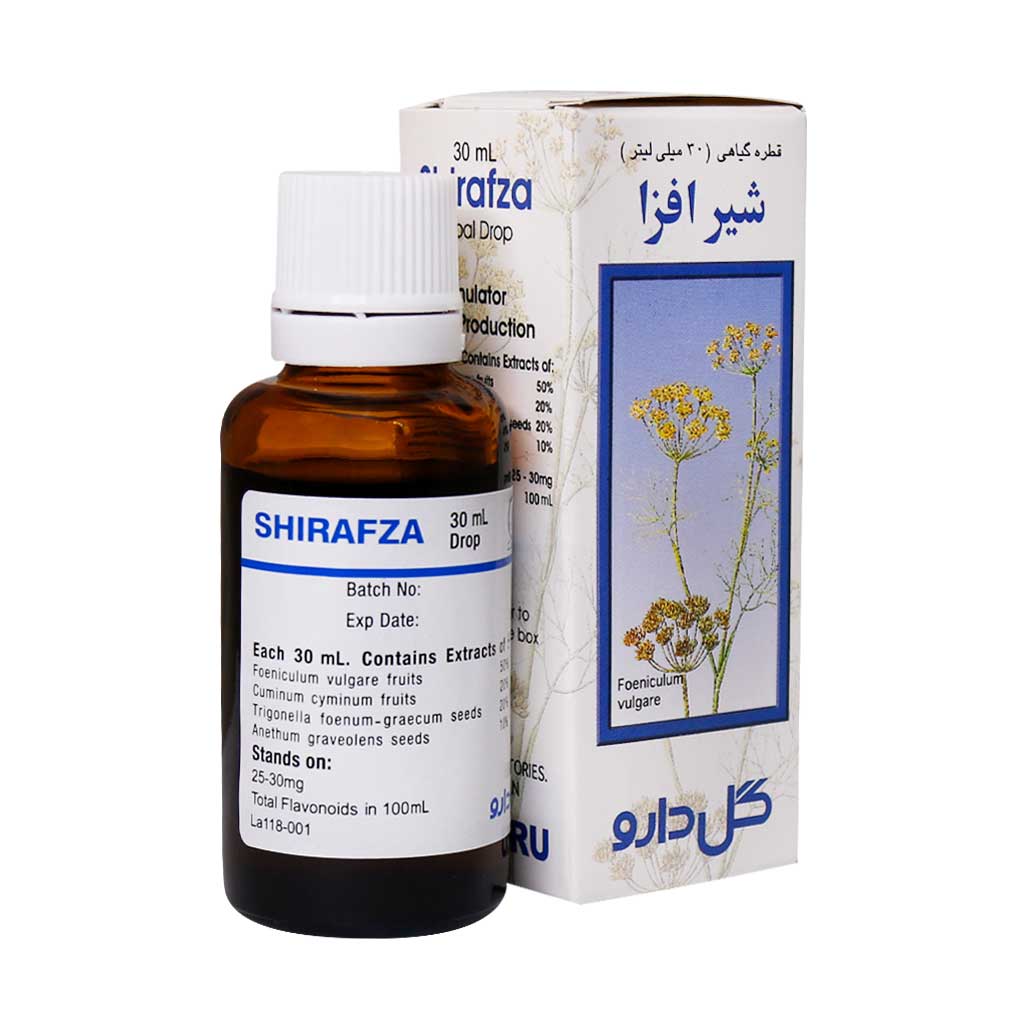 تصویر  قطره شیرافزا گل دارو - 30 میلی لیتر