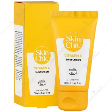 تصویر  کرم ضد آفتاب SPF50 انواع پوست اسکین شیک – بی رنگ