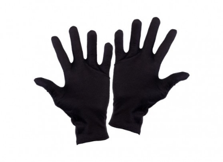 تصویر  دستکش نخی مشکی - یک جفت