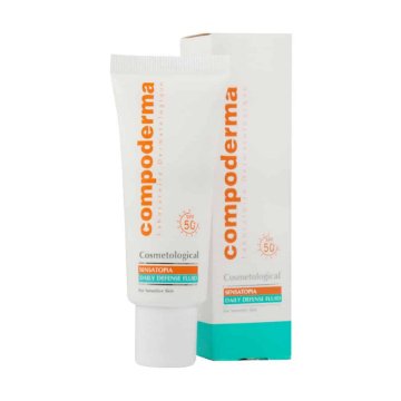 تصویر  کرم ضد آفتاب SPF50 پوست حساس کامپودرما – بی رنگ