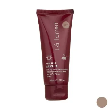تصویر  کرم ضد آفتاب و ضد لک SPF 40 پوست چرب لافارر - بژ روشن