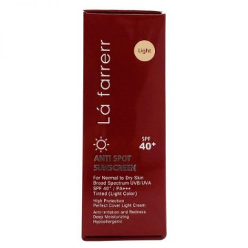 تصویر  کرم ضد آفتاب و ضد لک SPF 40 پوست خشک و معمولی لافارر - بژ روشن