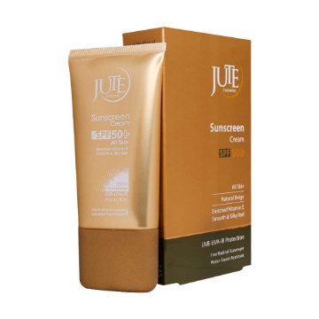 تصویر  کرم ضد آفتاب SPF 50 انواع پوست ژوت - بژ طبیعی