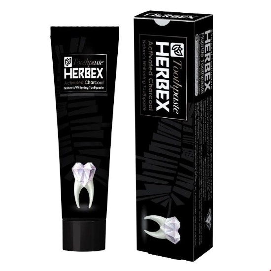 تصویر  خمیر دندان ذغالی هربکس - 100 گرم