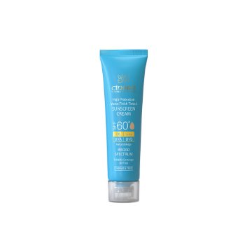 تصویر  کرم ضد آفتاب رنگی SPF60 فاقد چربی سینره - بژ طبیعی