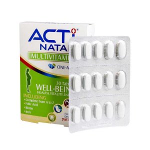 تصویر  قرص مولتی ویتامین مینرال بانوان دوران بارداری و شیردهی اکتی ناتال ابیان دارو - 30 عددی
