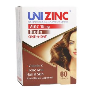 تصویر  قرص یونی زینک تقویت پوست. مو و ناخن  ابیان دارو  - 60 عددی