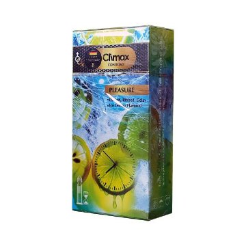 تصویر  کاندوم تاخیری و خاردار کلایمکس با اسانس لیمو - 12 عددی