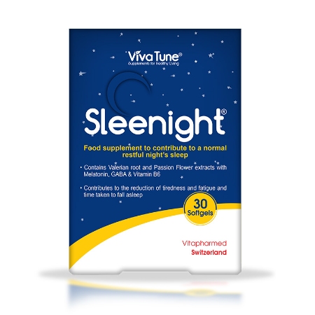 تصویر  سافت ژل آرامبخش ملاتونین و گابا پلاس اسلینایت ویواتیون - 30 عددی 