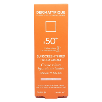 تصویر  کرم ضد آفتاب SPF50 پوست نرمال تا خشک درماتیپیک – رز بژ