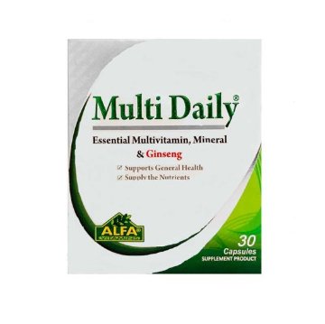 تصویر  کپسول تقویت کننده مولتی دیلی آلفا ویتامینز - 30 عددی