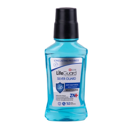 تصویر  دهانشویه سفید کننده (SILVER GUARD) لایف گارد - 270 میلی لیتر