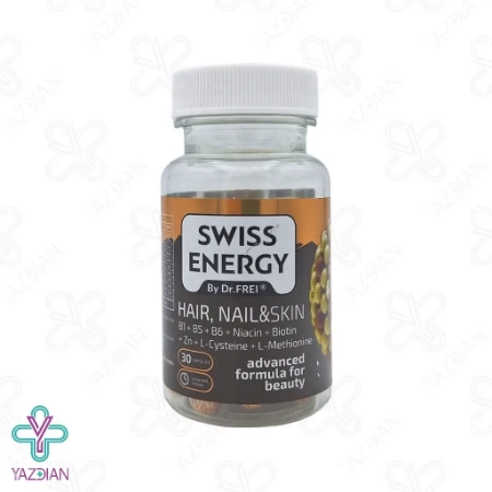 کپسول تقویت پوست و مو هیر نیل اسکین سوئیس انرژی - 30 عددی