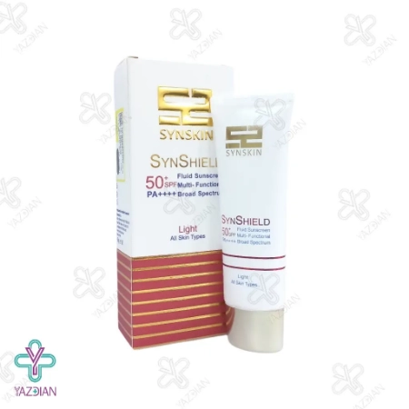 فلوئید ضد آفتاب SPF50 انواع پوست ساین اسکین - بژ روشن