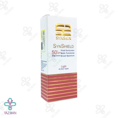 فلوئید ضد آفتاب SPF50 انواع پوست ساین اسکین - بژ روشن