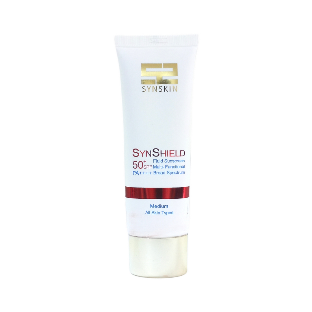 فلوئید ضد آفتاب SPF50 ساین اسکین مناسب انواع پوست - بژ متوسط