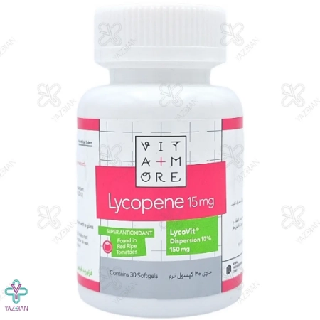 سافت ژل آنتی اکسیدان لیکوپن 15 میلی گرم ویتامور جالینوس - 30 عددی
