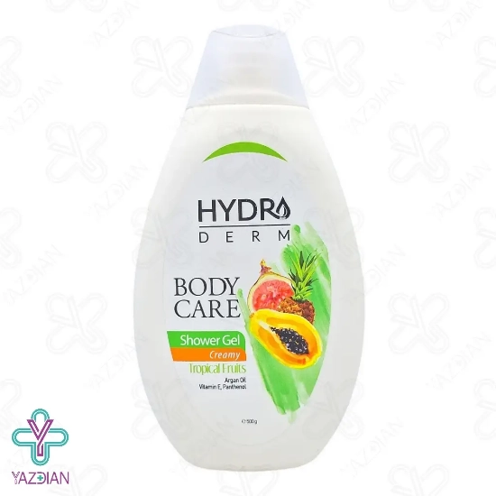 شامپو بدن کرمی میوه های استوایی هیدرودرم - 500 میلی لیتر