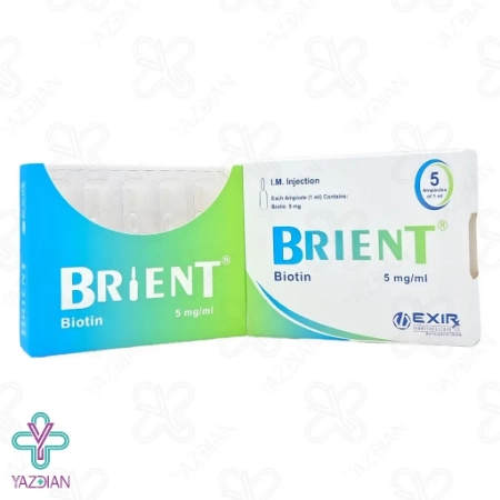 آمپول تقویت مو بیوتین 5 ( برینت ) اکسیر - 5 عددی
