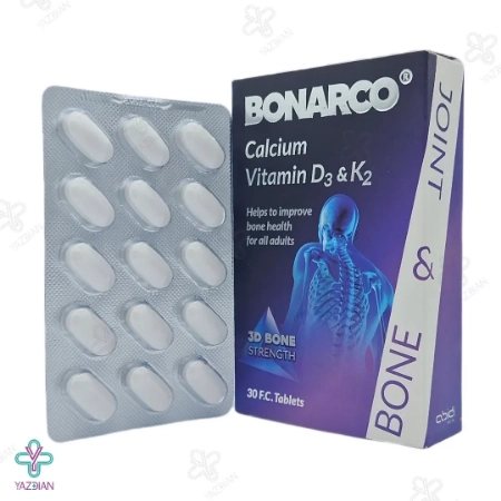 قرص مفاصل کلسیم د3 بون آرکو عبیدی - 30 عددی