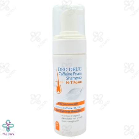 شامپو فوم کافئین دئودراگ مناسب موهای کاشته شده - 150 میلی لیتر