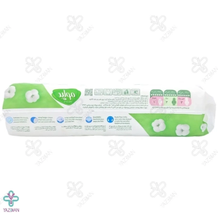 نوار بهداشتی بالدار ضخیم مولپد سایز بزرگ - 9 عددی 