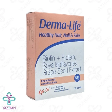 قرص تقویت مو درما لایف لایف آن - 30 عددی 