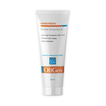 تصویر  کرم ضد آفتاب و ضد چروک SPF50 الی ژن مناسب پوست خشک و معمولی - رنگی