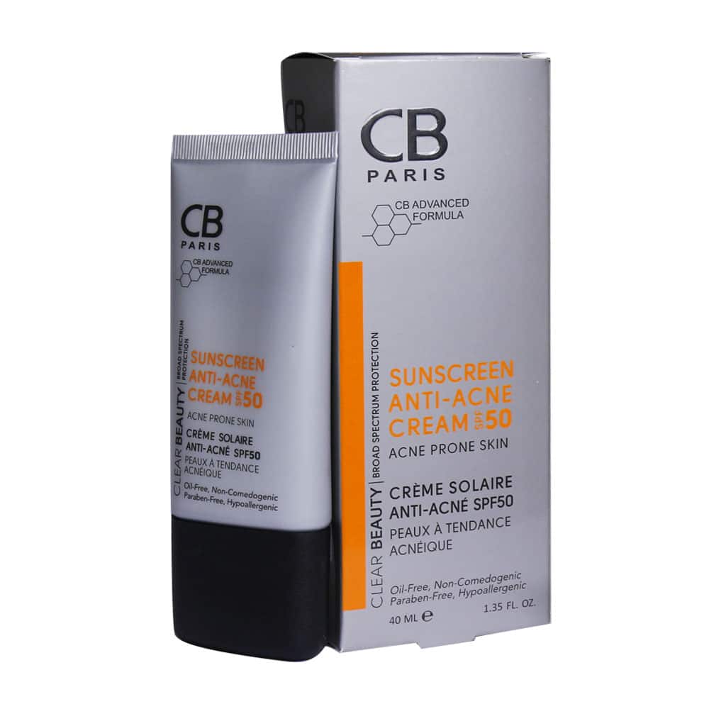 تصویر  کرم ضد آفتاب آنتی آکنه SPF50 سی بی پاریس - بی رنگ