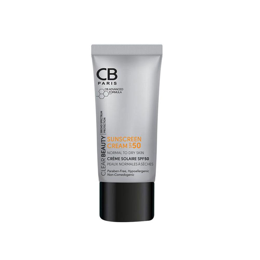 تصویر  کرم ضد آفتاب پوست نرمال تا خشک SPF50 سی بی پاریس - بی رنگ