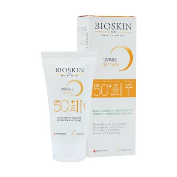 تصویر  کرم ضد آفتاب SPF 50 فاقد چربی بایو اسکین پلاس  - بژ روشن