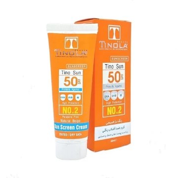 تصویر  کرم ضد آفتاب SPF50 پوست خشک تینولا - بژ طبیعی