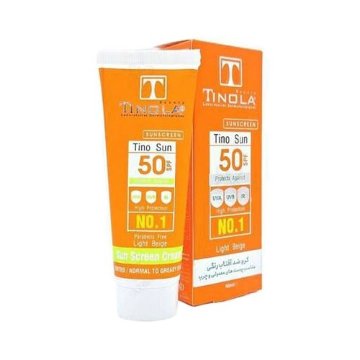 تصویر  کرم ضد آفتاب SPF50 پوست خشک تینولا - بژ روشن 
