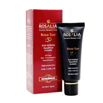 تصویر  کرم ضد آفتاب  SPF 50 رزالیا مناسب انواع پوست - بی رنگ 