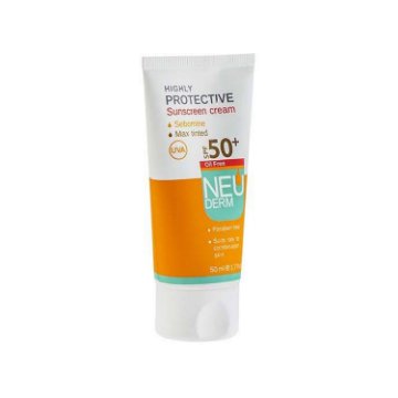 تصویر  کرم ضد آفتاب SPF50 فاقد چربی نئودرم  - بژ تیره 