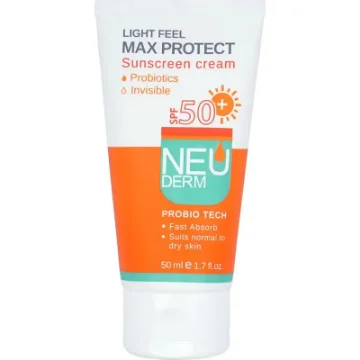 تصویر  کرم ضد آفتاب SPF 50 پوست خشک نئودرم - بی رنگ 