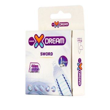 تصویر  کاندوم فضایی شمشیری  SWORD ایکس دریم - 1 عددی